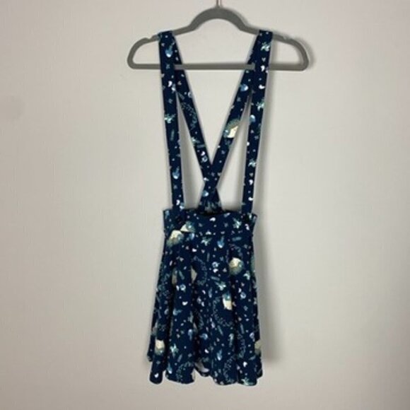Hot Topic My Neighbor Tortoro Suspender Skirt Womens Small Blue NWT - Picture 2 of 11